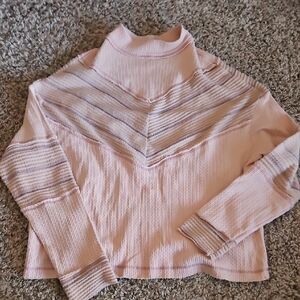 Women's Pink Striped Sweater
